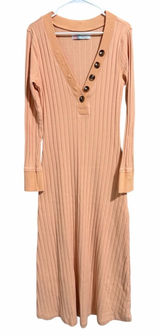 Free People Beach Sunflower Maxi Dress Peach Women's Size Large Photo 0