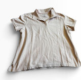 L.L. Bean Polo Shirt XL Light Pink Relaxed Fit Cotton Short Sleeve Pique Photo 0