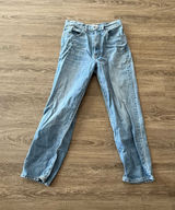 SLVRLAKE Womens 27 Light Wash High Rise Straight Leg Rigid Cotton Denim Jeans Photo 0