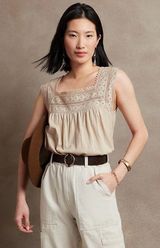 Banana Republic LACE KNIT TANK TOP Photo 0