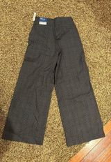 Wide Leg Black Plaid Pants Photo 0
