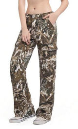 Camo‎ Cargo Pants Womens Small Camouflage Utility Pants Military Streetwear Y2K Photo 0