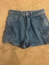 Cargo Denim Shorts Size 4 Photo 0