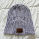 Womens‎ Love Your Melon Purple Beanie Hat Winter Knit 100% Cotton Classic City Photo 0