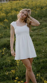 White Dress Lulus Mini Photo 0