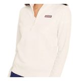 Vineyard Vines Womens XS White Quilted Half-Zip Pullover Fleece Photo 0