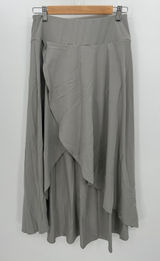 Modest Swim Skirt Built in Shorts Faux‎ Wrap Ruffle Midi Pull on Stretch Waist M Photo 0