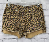Lili Sidonio Molly Bracken Shorts Women's M Brown Leopard Animal Print High Rise Photo 0