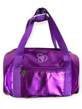 Triple Flip Metallic Purple Cylinder Duffel Tote Bag women girls Medium 13" 8.5" Photo 0