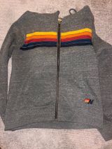 Aviator Nation Hoodie Zip-Up 5 Stripe Photo 0