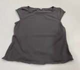 Garage Gray Scoop Neck Cap Sleeve Tee Shirt Women’s Size L Photo 0