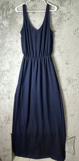 Show Me Your Mumu Kendall Maxi Dress Navy Blue Wedding Bridesmaid Large New Photo 0