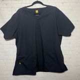 ✨WonderWink Origins Black Scrub Top‎ Women's XL Extra Large Modern Fit Photo 0