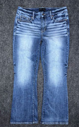 Buckle Black Fit No 53 Bootcut Stretch Jeans Sz 29 x 29 SHORT BBW5914S Whisker Photo 0