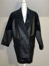 100% Genuine Leather Tooled Paisley Blazer/Coat Women’s L-XL Photo 0