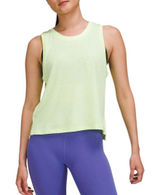 Lululemon Train to Be Tank Top Scream Green Light Relaxed Fit Mesh Size 10⁠ Photo 0