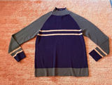 Catalina Colorblock Mock Neck Sweater Knit Pullover Women Size L Photo 0