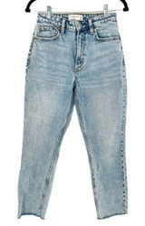 Abercrombie & Fitch Women's Curve Love The Mom High Rise Jeans Blue Size 25 Photo 0