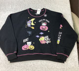 Sanrio Hello Kitty and Friends Halloween Glow in the Dark‎ Sweatshirt XL Black Photo 0