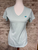 Masters Tech Active Women's T-shirt Sz Small Athleisure‎ Green Fitted Golf Photo 0