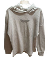 Abercrombie & Fitch Soft AF Cozy Hoodie Oatmeal Beige Embroidered‎ Logo Small Photo 0