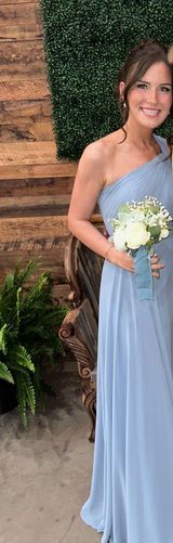 Bridesmaid Dress Azazie Dusty Blue Photo 0