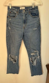 Abercrombie & Fitch Ankle Straight Ultra High Rise Curve Love Jeans Size 6 Photo 0