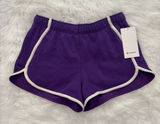 Lululemon Scuba Mid-Rise Oversized Shorts 3" College Purple Light Ivory Large Photo 0