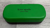 Kate Spade New York Green Black Hard Shell Glasses Case‎ Hello Sunshine Logo Photo 0
