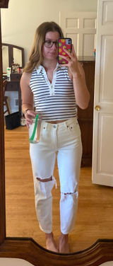 Abercrombie White Jeans Photo 0