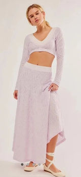 Free People Oakley Skirt Set in Lilac XL Photo 0