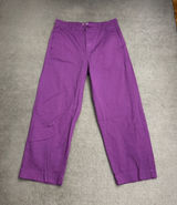 Urban Outfitters Wide Leg Cotton Chino Pant Purple Women’s Photo 0