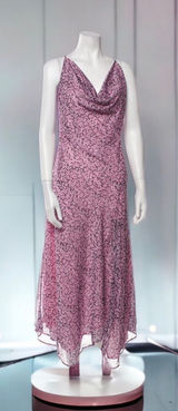 Misha Collection Printed Long Sleeveless Cowl Neck Dress Size 10 NWT Photo 0