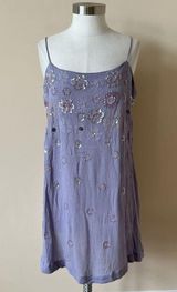 Free People Lavender Embroidered Dress Photo 0