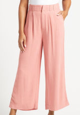 Z Supply Wide Leg Pants in Dusty Rose Pink Photo 0
