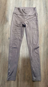 Alo Yoga High-Waist Airbrush Leggings Metallic Mauve Taupe‎ Women's Size L Photo 0