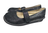 Alegria Feliz Black leather Mary Jane Flats adjustable Strap sparkle comfort 38 Photo 0