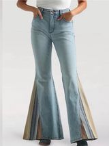 Wrangler X Pendelton Women's Trumpet Flare Jean in Light Wash Denim Size 32 Rare Photo 0