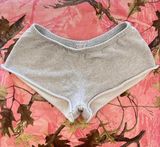 grey cotton mini shorts Photo 0