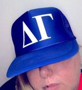 - Delta Gama sorority hat vintage blue Nissun Photo 0
