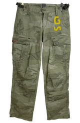 G Star Raw Danbury Field Cargo Pants Womens 26 Green Camo Utility Embroider Army Photo 0