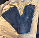 Kancan distressed ultra high rise super flare Photo 0