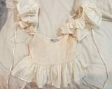 White ZARA Top Small Photo 0
