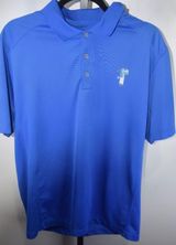 Nike Golf Tour Performance Blue Ombre Polo Shirt Size Large Short Sleeve Photo 0