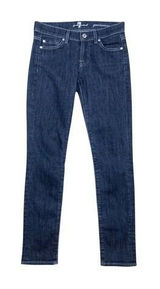 7‎ For All Mankind 7FAM Gwenevere Dark Wash Skinny Jeans Size 24 Photo 0