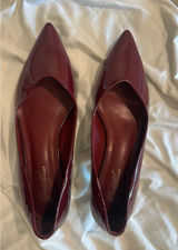 & Other Stories Burgundy Patent Leather Kitten Heels Photo 0