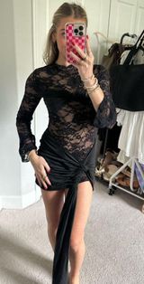 Amazon black lace mini dress Photo 0