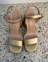 Dream Pairs Champagne Chunky Heels Photo 0