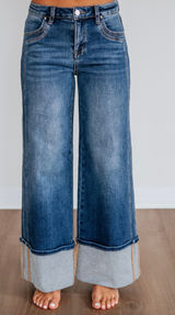 NEVER WORN WIDE LEG JEANS Blue Size 0 Photo 0