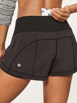 Lululemon Break Free Short 2.5" Black Size 4 Like New Photo 0